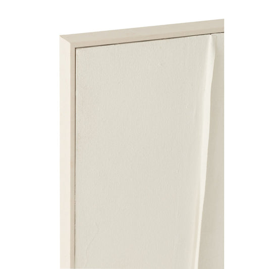 J-Line Schilderij Log Canvas/Dennenhout Wit
