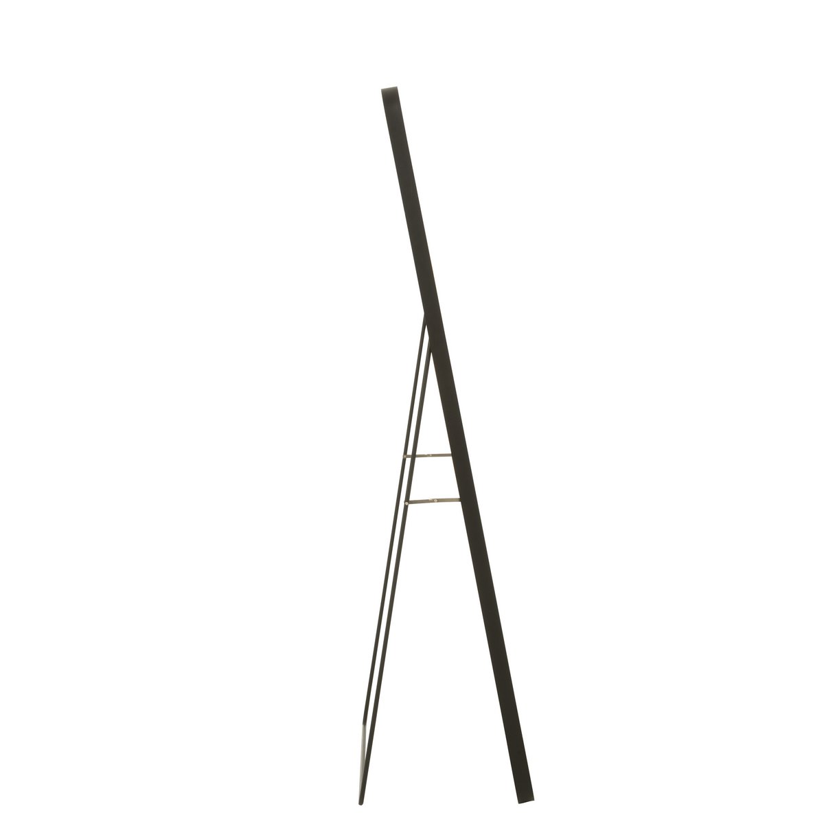 J-Line spiegel Op Voet Rechthoek - glas/metaal - zwart - 55 x 150 cm