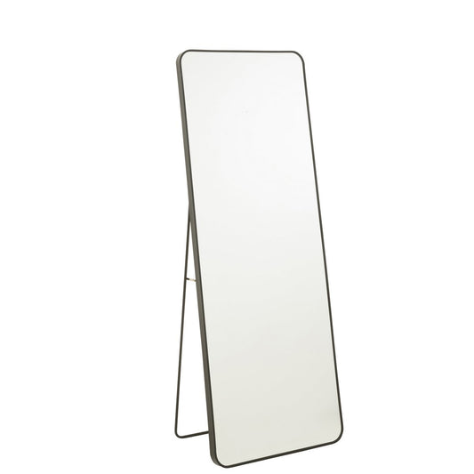 J-Line spiegel Op Voet Rechthoek - glas/metaal - zwart - 55 x 150 cm