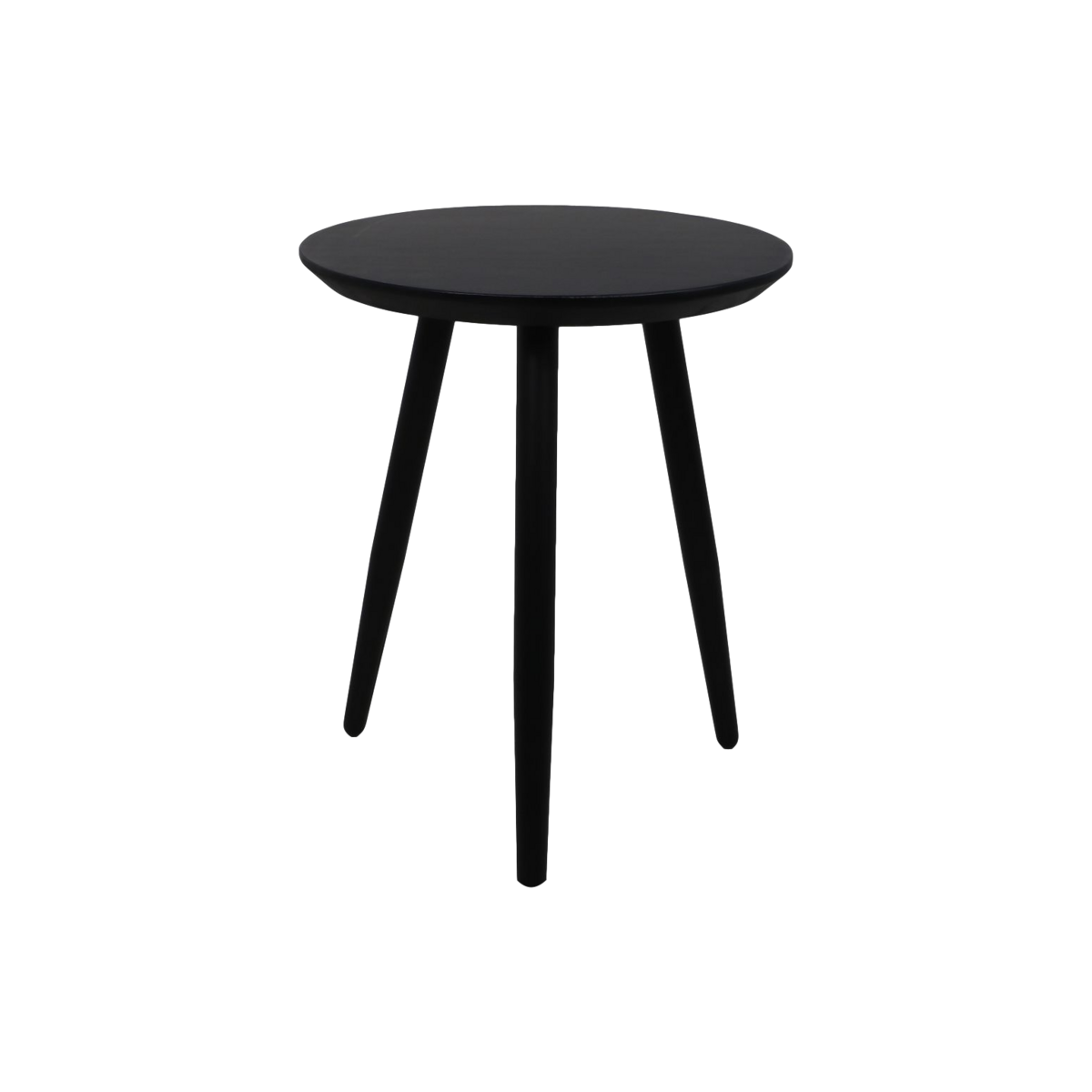 HSM Collection-Ronde Bijzettafel Zürich-ø40x50-Zwart-Acacia/Metaal
