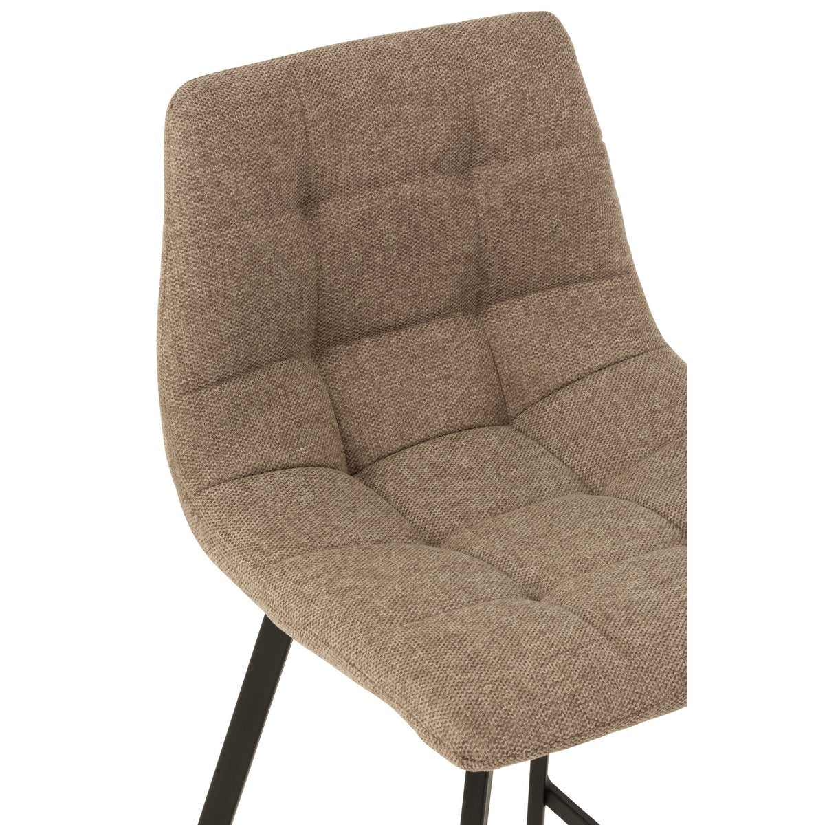 J-Line Barstoel Stephane  Textiel/Metaal Beige