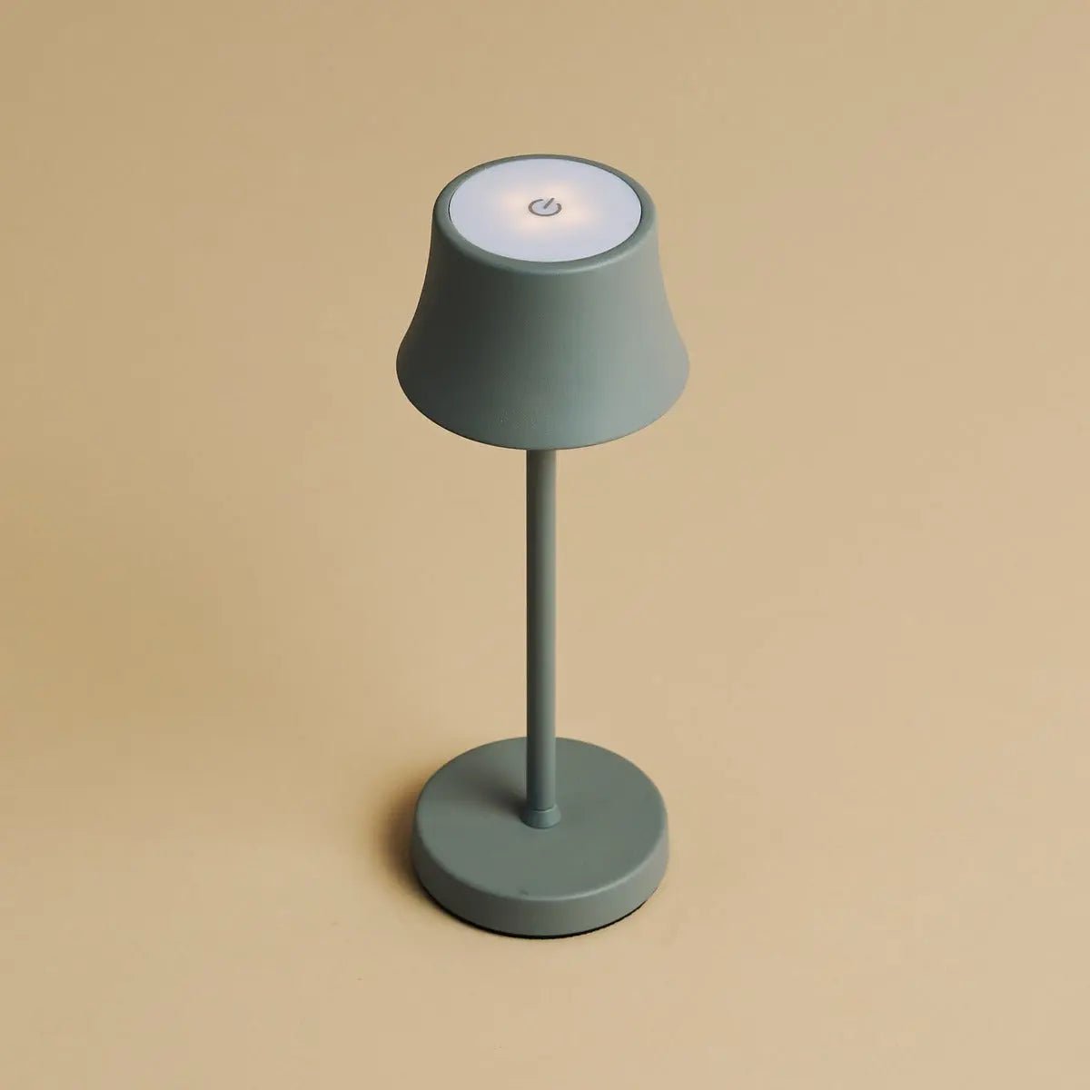 De pijp mini muis grijs oplaadbare tafellamp - draadloos opladen, dimbare lamp en 3 lichte kleuren