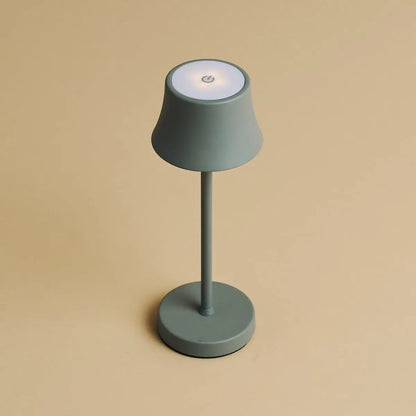 De pijp mini muis grijs oplaadbare tafellamp - draadloos opladen, dimbare lamp en 3 lichte kleuren
