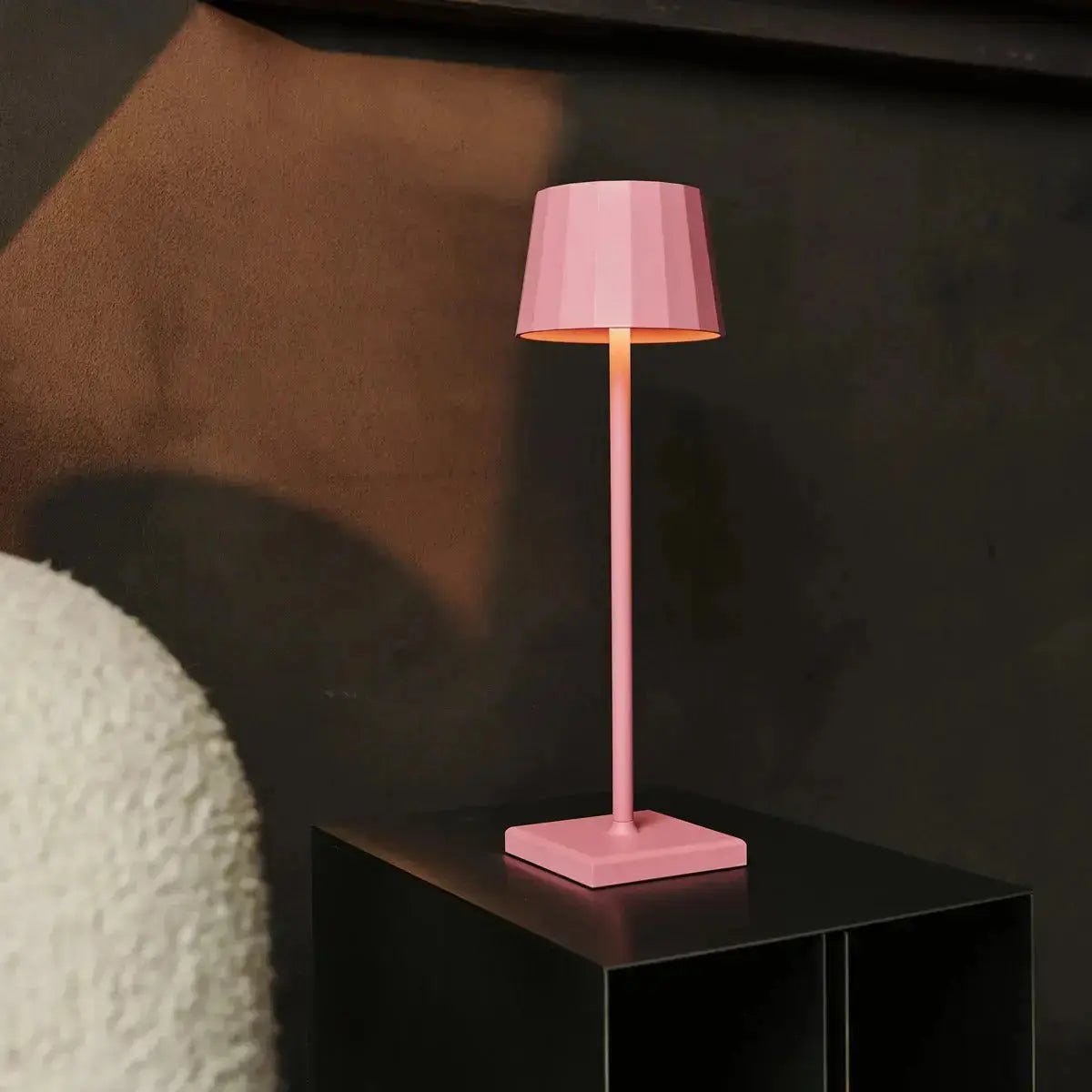 Wouter Flamingo Roze oplaadbare tafellamp-Draadloos opladen, dimbare, 120 uur batterijduur