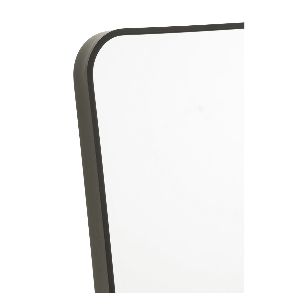 J-Line spiegel Op Voet Rechthoek - glas/metaal - zwart - 55 x 150 cm