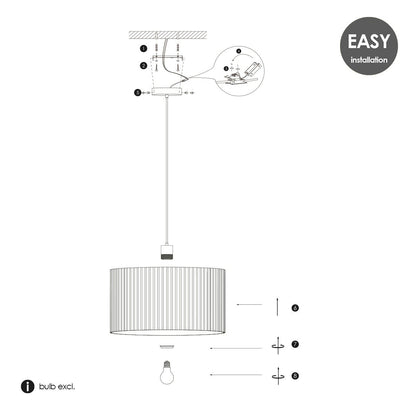 Home Sweet Home Cylindrische Corduroy Hanglamp - Karamel ø40 x 126cm