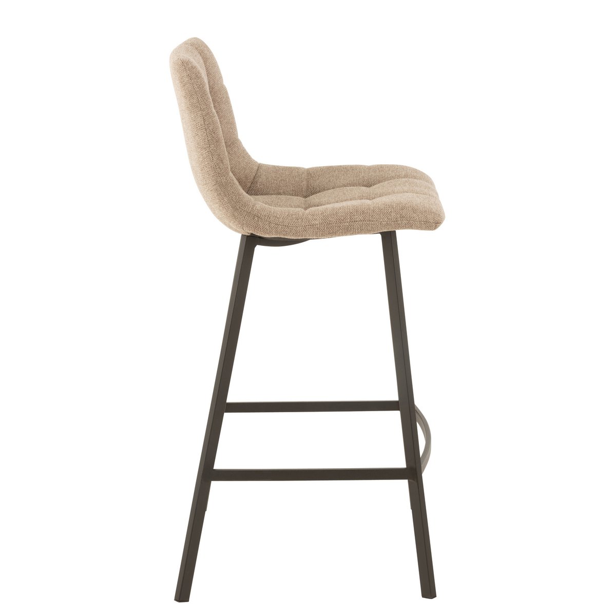 J-Line Barstoel Stephane  Textiel/Metaal Beige