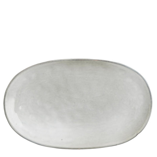 Tabo Ovaal Bord - L36 x B22 x H5 cm - Grijs