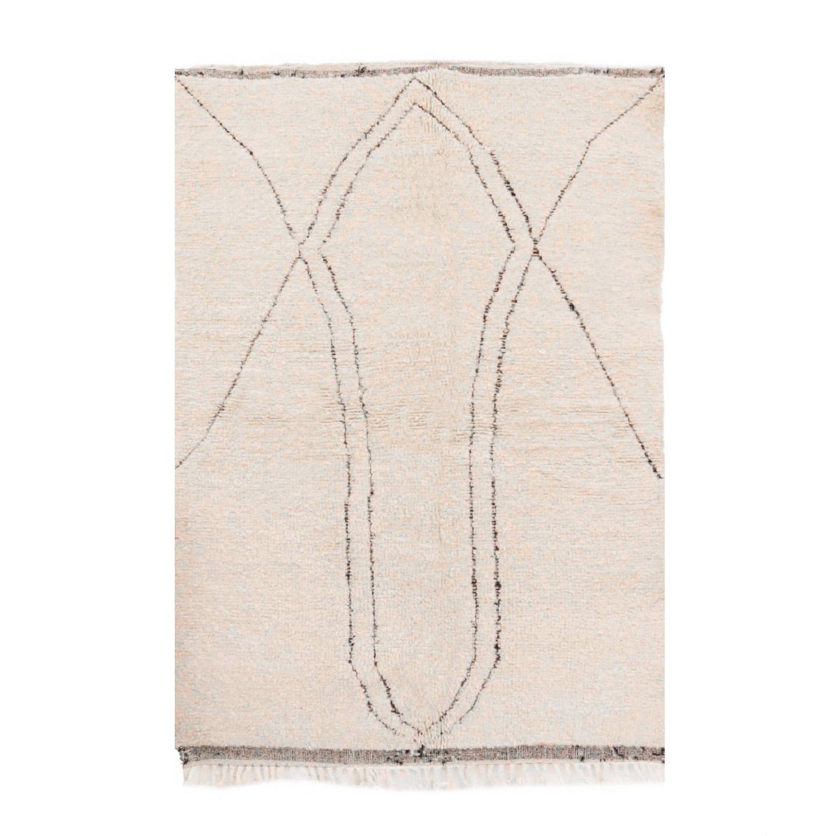 Marokkaanse berber tapijt pure wol 163 x 242 cm
