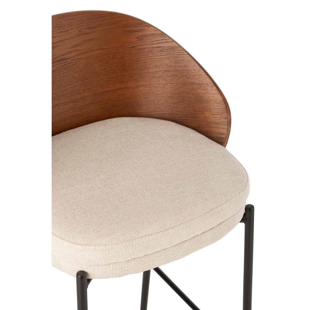 J-Line barstoel Lone - multiplex/metaal - bruin/beige