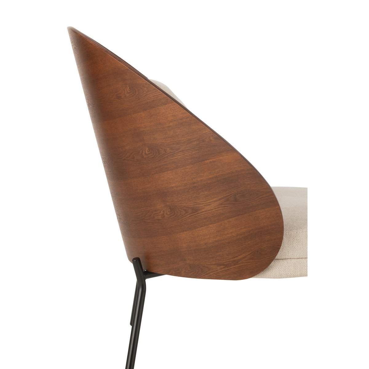 J-Line Loungestoel Multiplex/Metaal Bruin/Beige