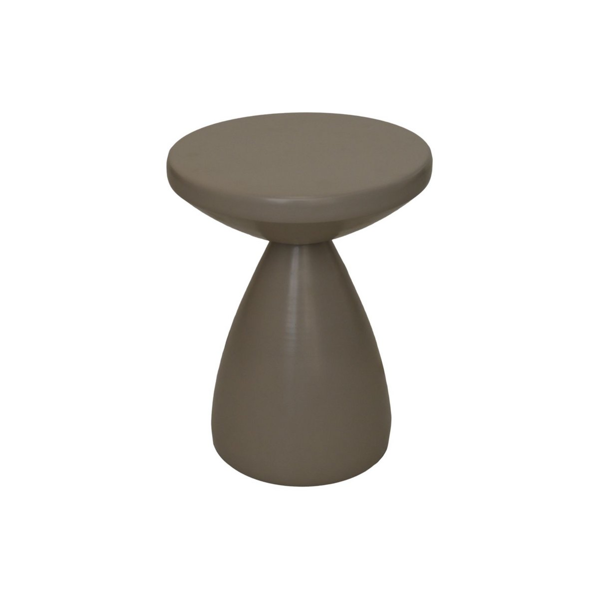 HSM Collection-Ronde Bijzettafel-ø36x48-Taupe-Metaal