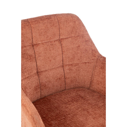 J-Line stoel Louna - ijzer/acryl - perzik