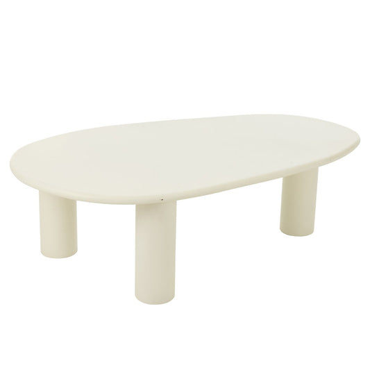J-Line Bijzettafel Bali Mdf/Pvd Wit Large