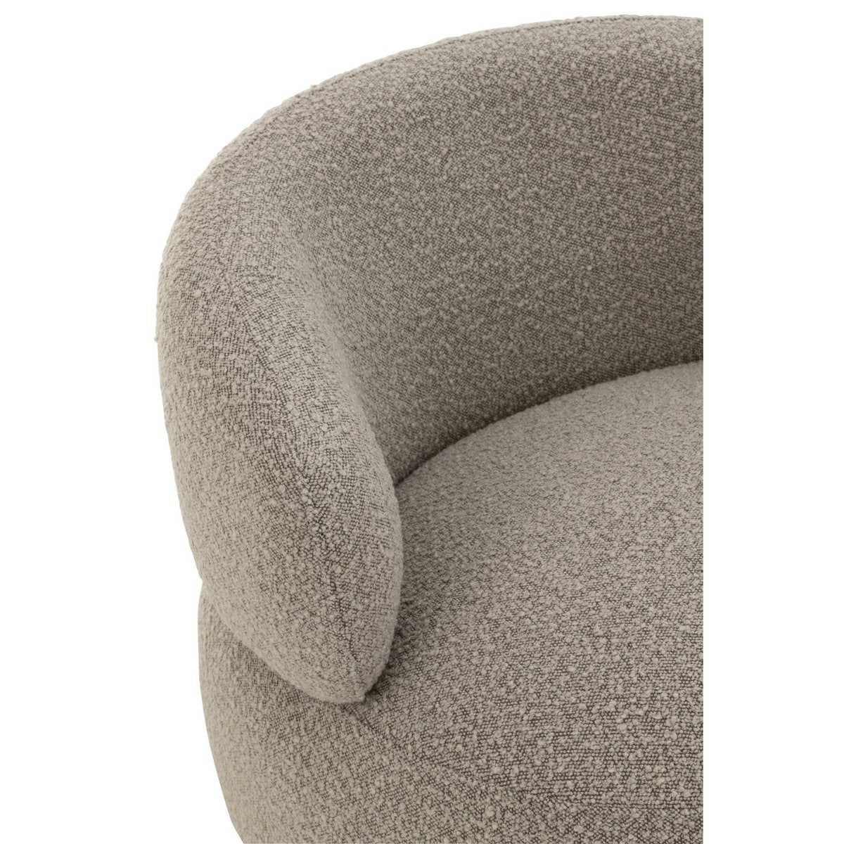 J-Line Zetel Draaiend Rond Schuim Taupe