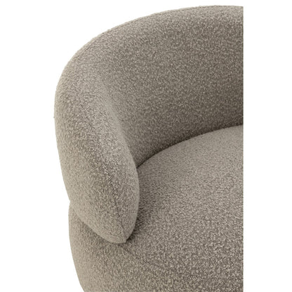 J-Line Zetel Draaiend Rond Schuim Taupe
