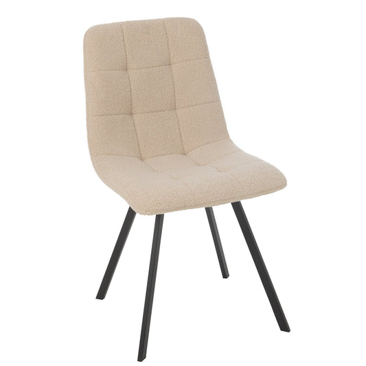 J-Line Eetstoel Clark Metaal/Polyester Wit