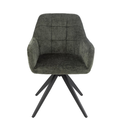 J-Line Stoel Louna Ijzer/Acryl Groen