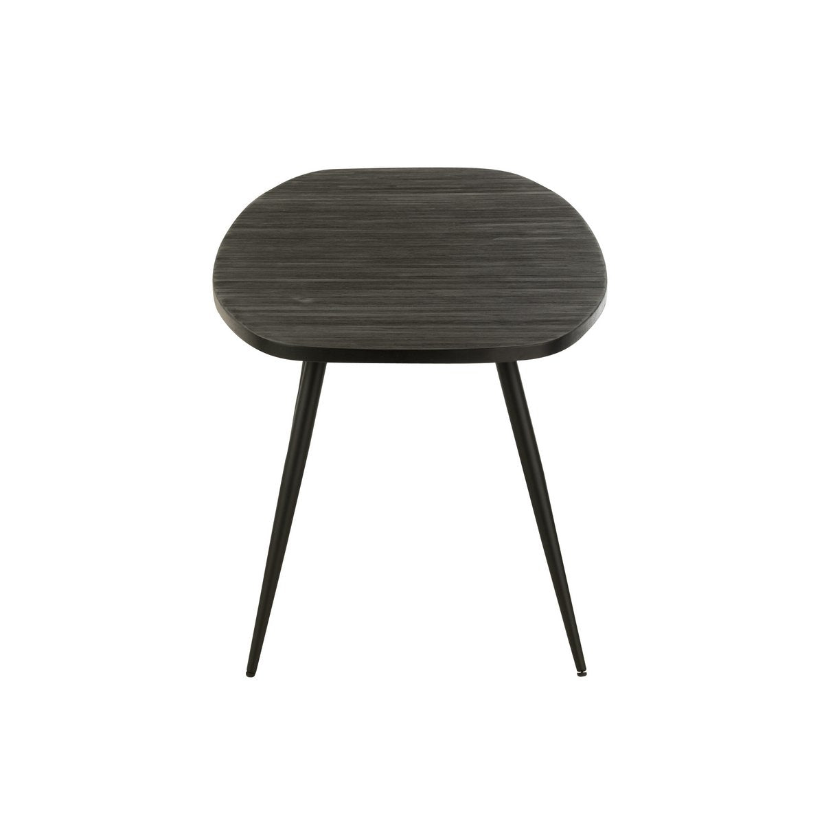J-Line eettafel Ovaal Gerecycleerd - hout - zwart
