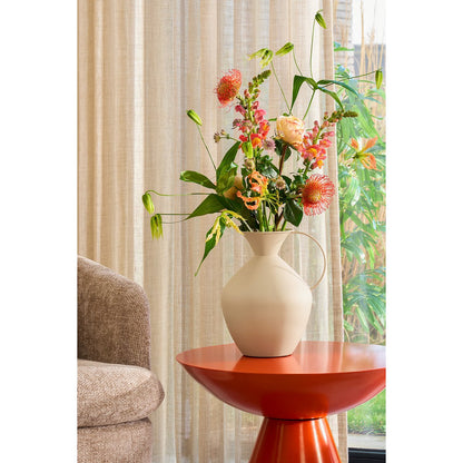 Celise Bijzettafel - H44 x Ø59 cm - Metaal - Oranje