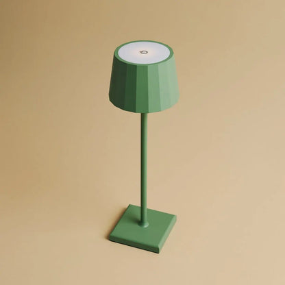 Wouter salie groen oplaadbare tafellamp-draadloos opladen, dimable, 120 uur batterijduur