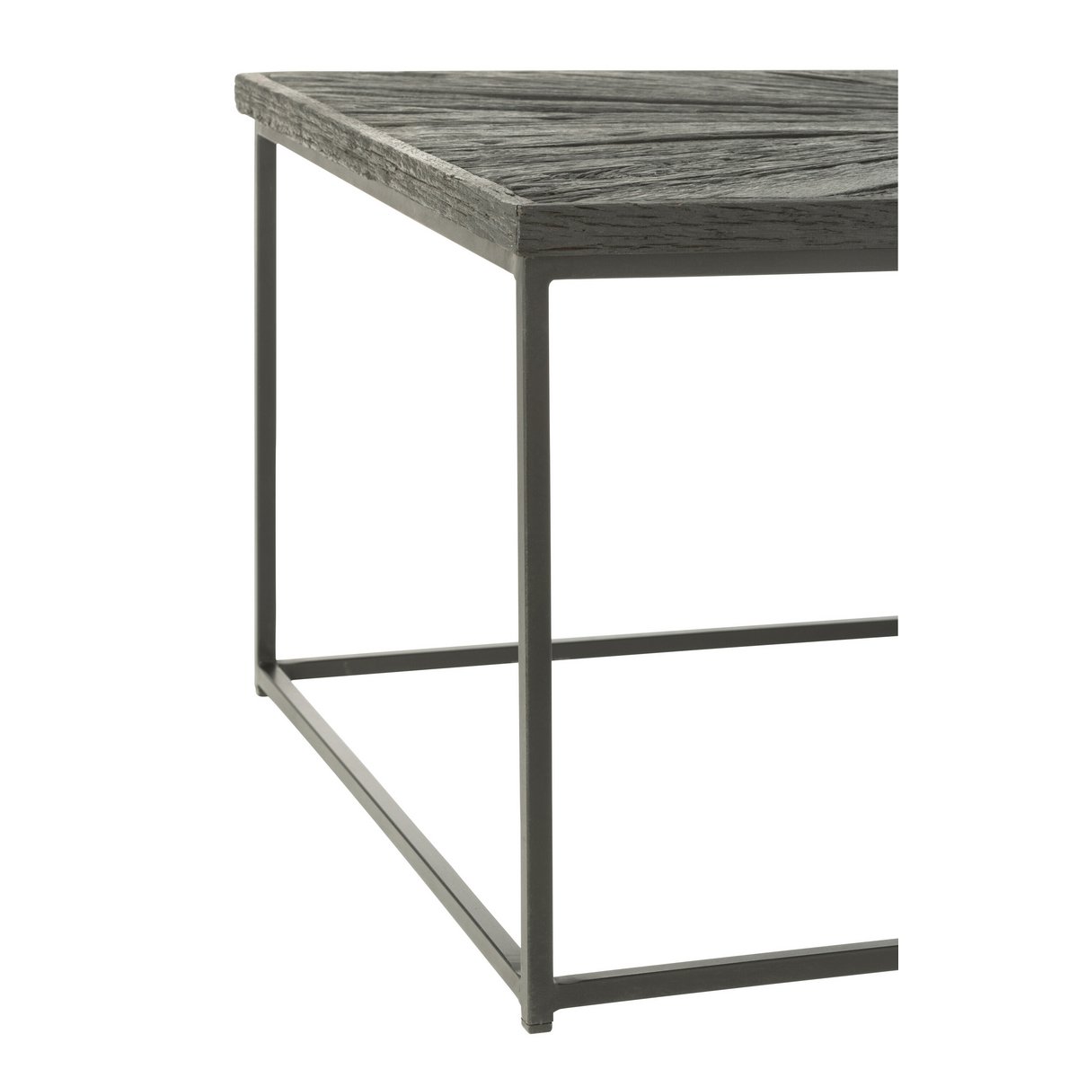 J-Line Salontafel Shanil Hout/Ijzer Zwart - 120.5 x 70 x 47 cm