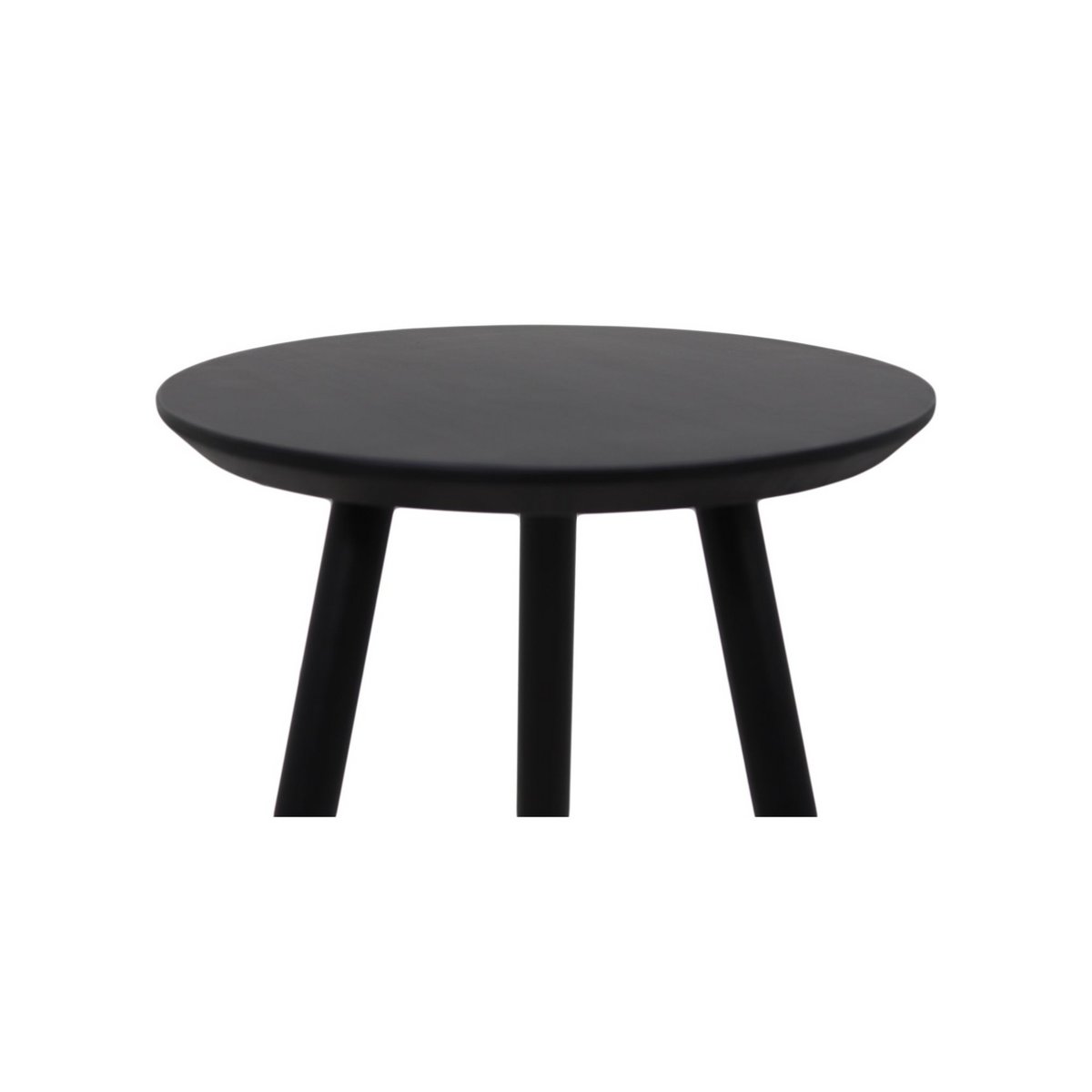 HSM Collection-Ronde Bijzettafel Zürich-ø40x50-Zwart-Acacia/Metaal