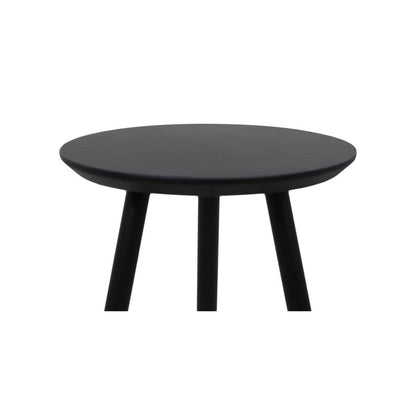HSM Collection-Ronde Bijzettafel Zürich-ø40x50-Zwart-Acacia/Metaal