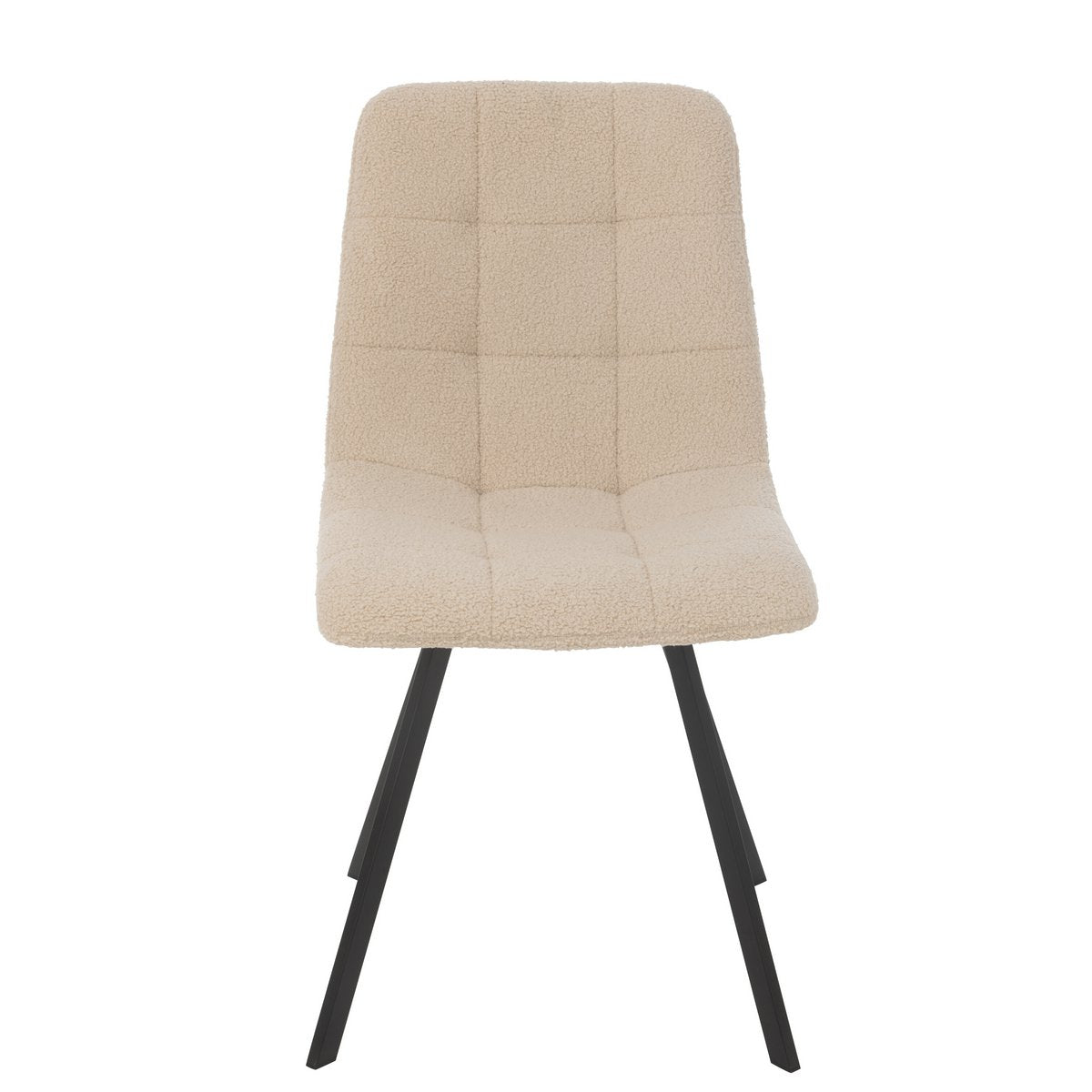 J-Line Eetstoel Clark Metaal/Polyester Wit