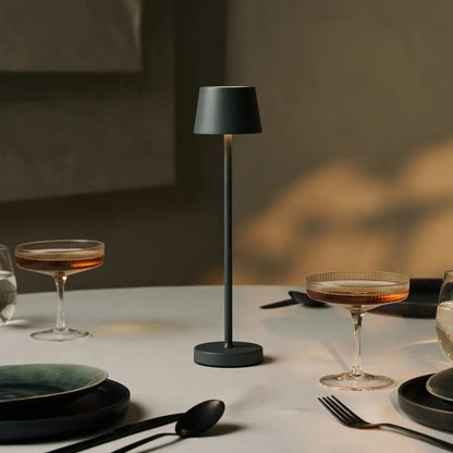Vondel Mini Stone Gray Oplaadbare en draadloze lamp - draadloos oplaadbaar via laadstation