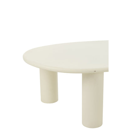 J-Line Bijzettafel Bali Mdf/Pvd Wit Large
