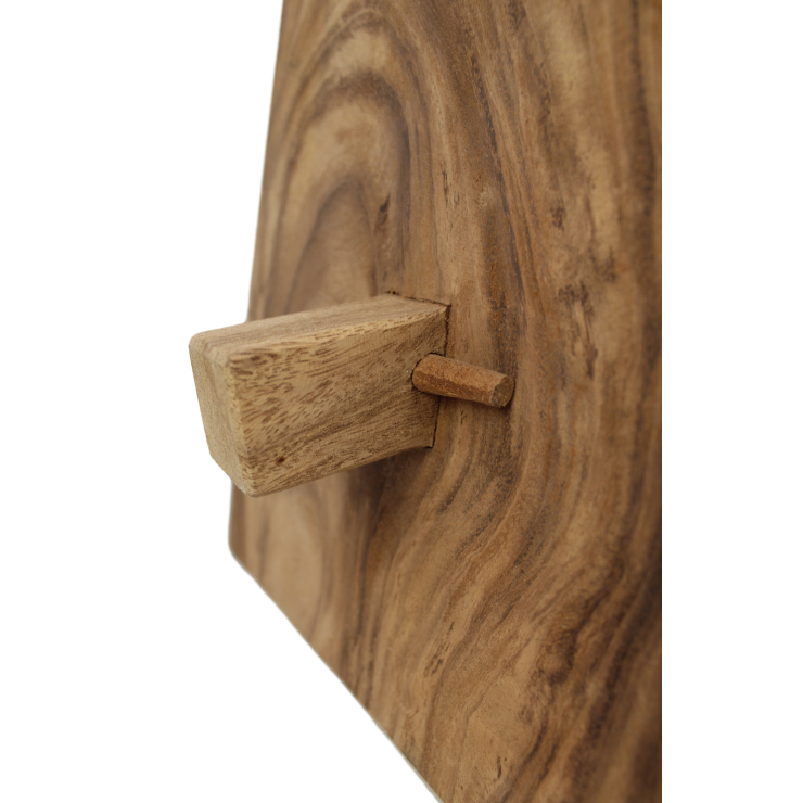 HSM Collection-Rechthoekige Kruk Osaka-48x30x47-Naturel-Munggur