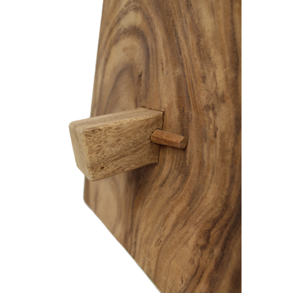 HSM Collection-Rechthoekige Kruk Osaka-48x30x47-Naturel-Munggur