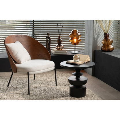 J-Line Loungestoel Multiplex/Metaal Bruin/Beige
