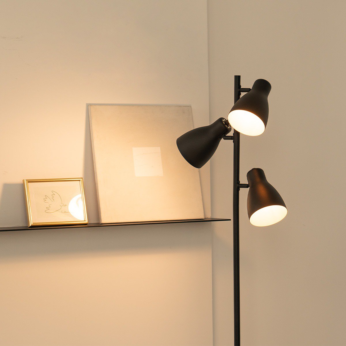 Home Sweet Home 3L Vloerlamp zwart - Moderne Vloerlamp Zwart