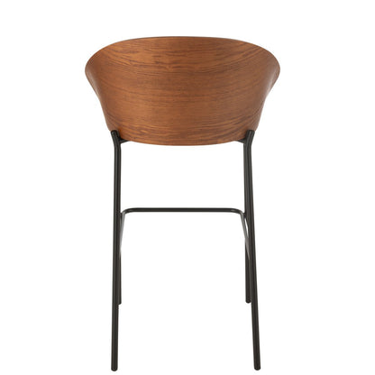 J-Line barstoel Lone - multiplex/metaal - bruin/beige