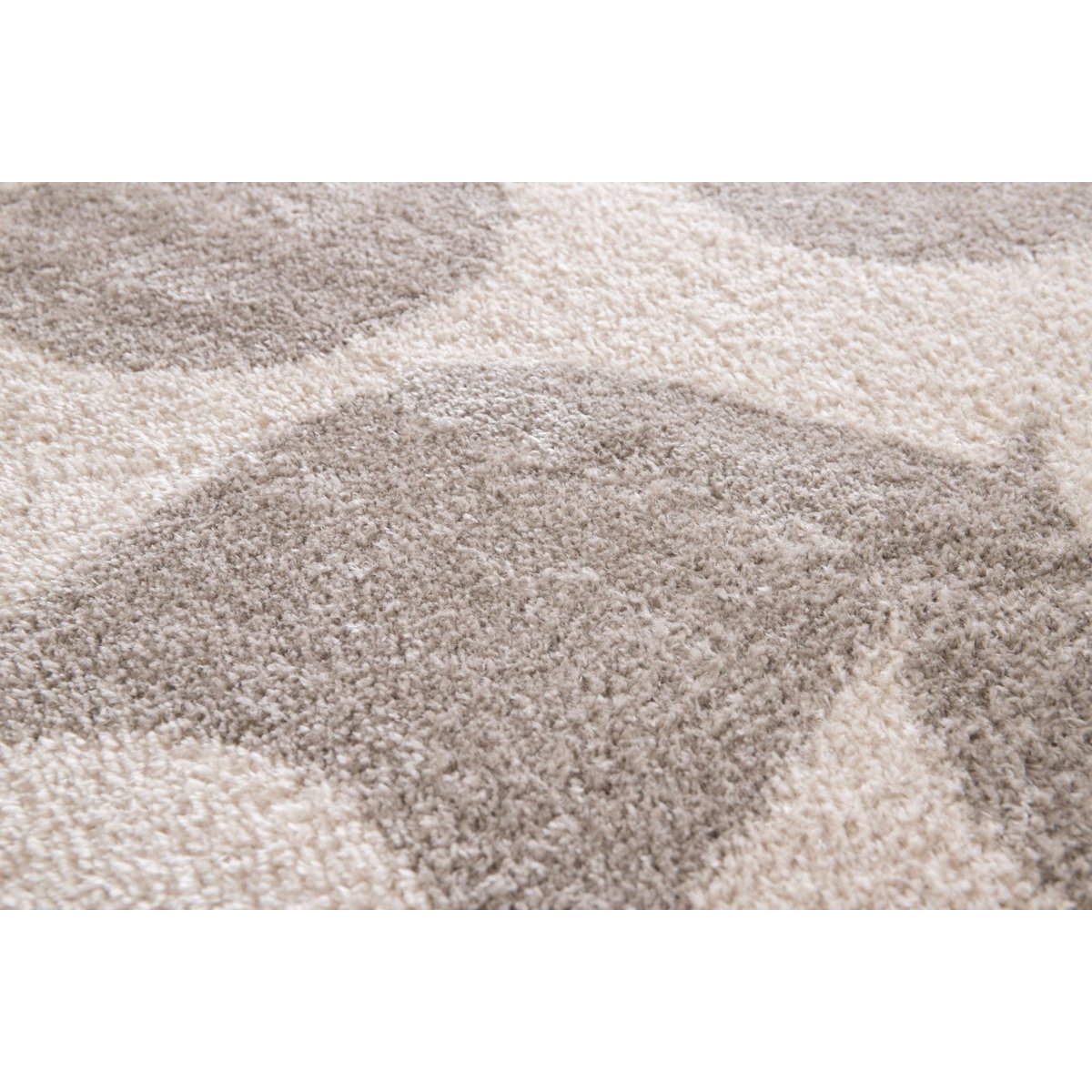 Ultrasoft tapijt in gerecyclede polyester neutrale tonen retro
