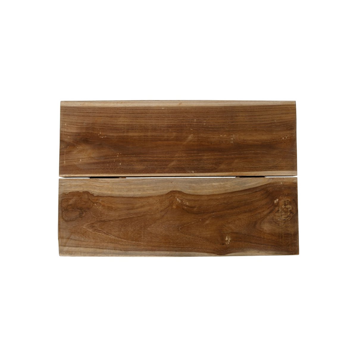 HSM Collection-Rechthoekige Kruk-45x29x45-Naturel-Teak