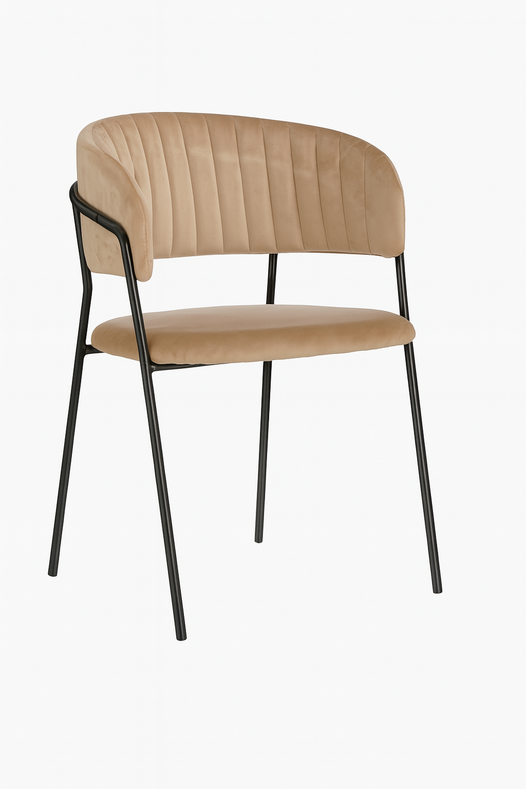 Moony Eetkamerstoel - Velvet - Beige